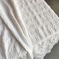 unique bubble pleated fabric white stereo folds diy patchwork coat hanfu skirt shirt dress clothing designer fabric