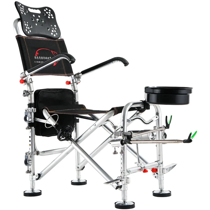 Многофункциональное рыболовное кресло из алюминиевого сплава складное