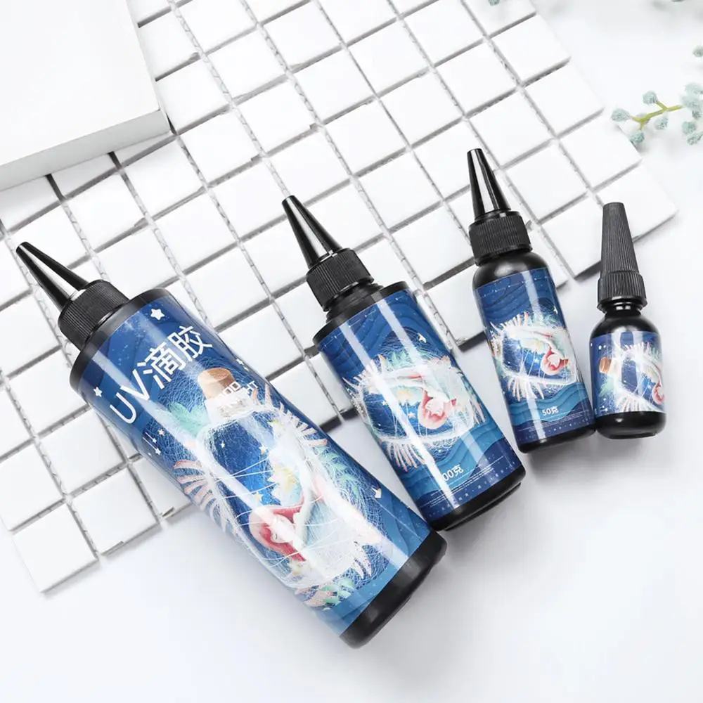 Смола клей отверждения эпоксидный жесткий гель УФ Солнечный свет для DIY