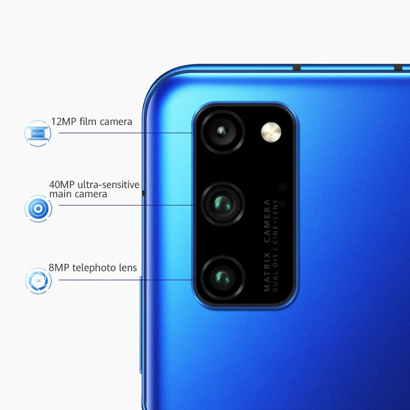 Оригинальный Смартфон Honor V30 Pro Kirin990 четыре ядра 5G 6 ГБ 8 128 40 МП тройная камера Вт