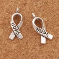 150pcs hope ribbon charms 7 7x18 6mm zinc alloy pendants fashion fit bracelets necklace earrings l088