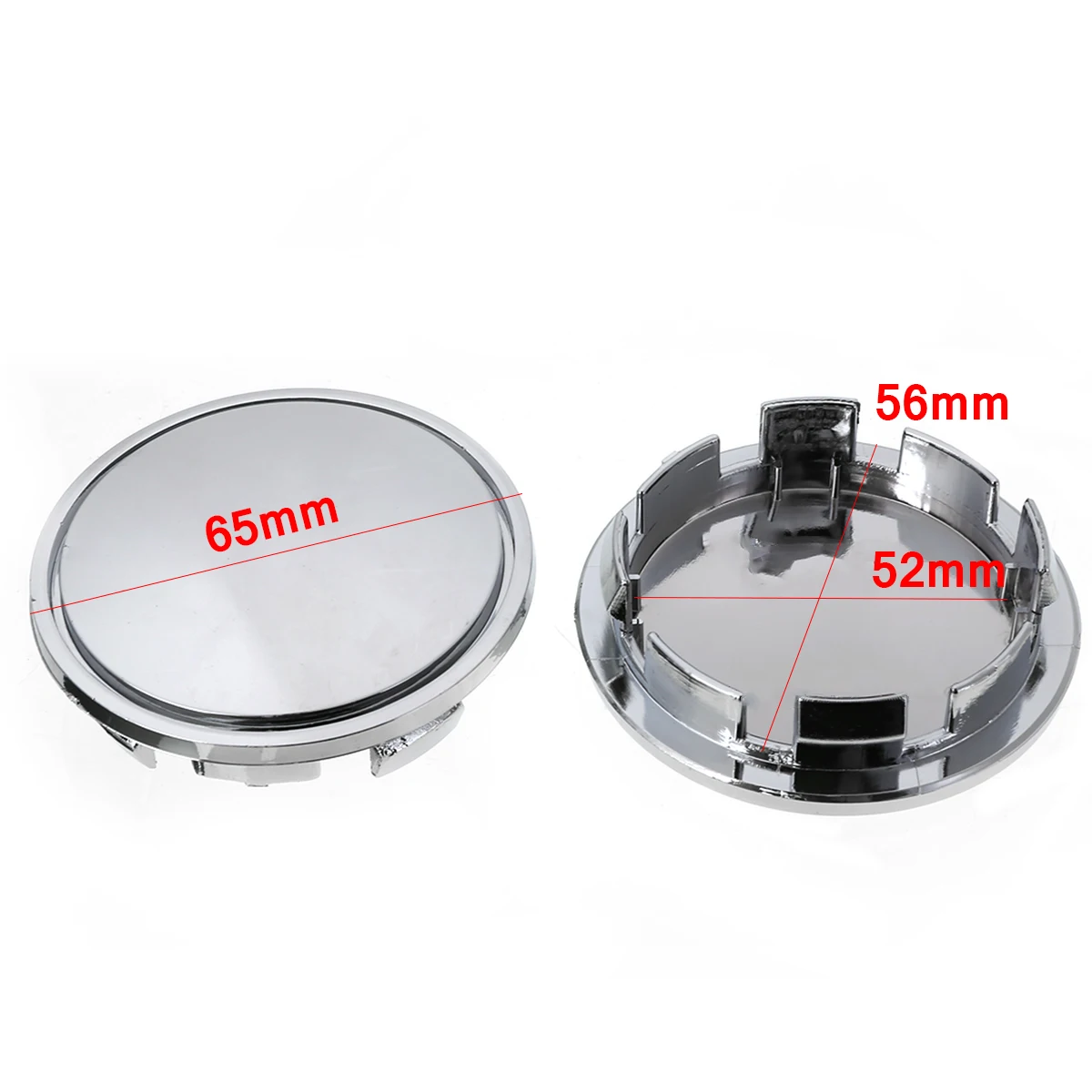 

New Arrival 4pcs 65mm Universal Car Wheel Center Caps Plastic Car Wheel Center Hub Cap Cover Silver No Logo