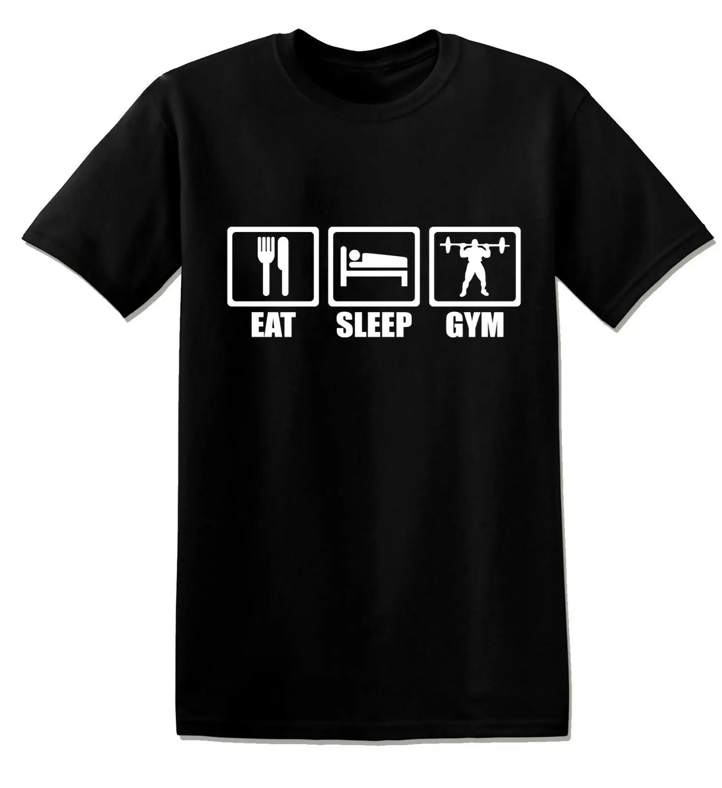 

EAT SLEEP GYM FUNNY TEES UNISEX T-SHIRT