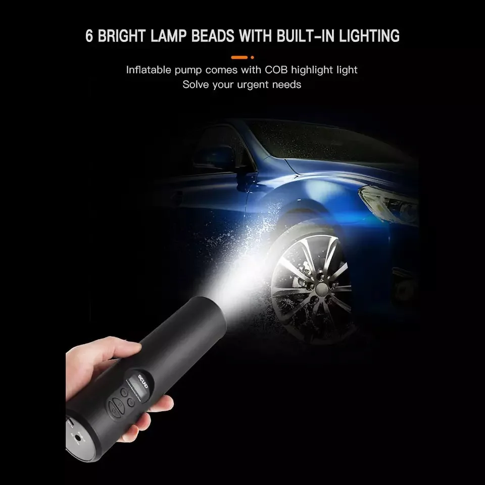Comprar Inflador De Neumáticos De Coche, Bomba Inflable Con Iluminación LED, Compresor De Aire Portátil, Ruedas, Eléctrico, 150PSI, P001