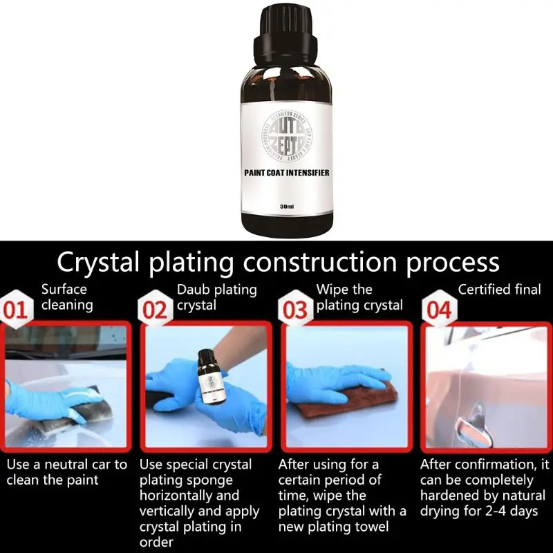 

9H Car Liquid Ceramic Coat Super Hydrophobic Glass Coating Set Car Polish Q39F