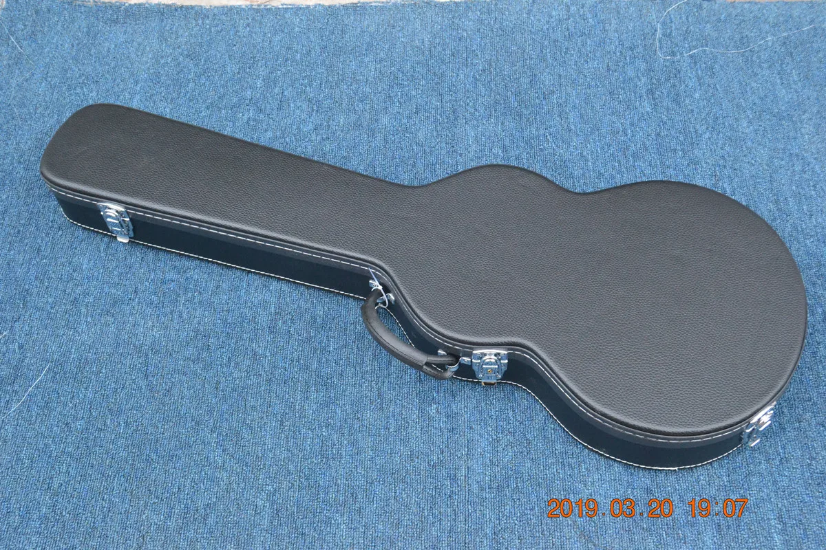 Новый черный твердый корпус для электрогитары LP/ST красная деревянная внутренняя