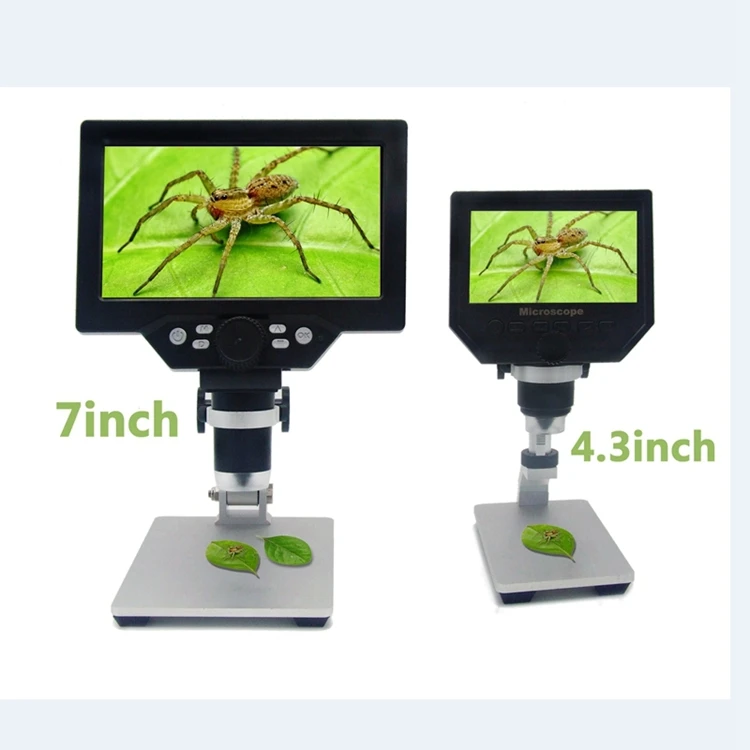 Цифровой микроскоп 1-1200X электронные видео микроскопы 12MP " HD lcd Pcb BGA SMT паяльник телефон Ремонт лупа сплав Стенд