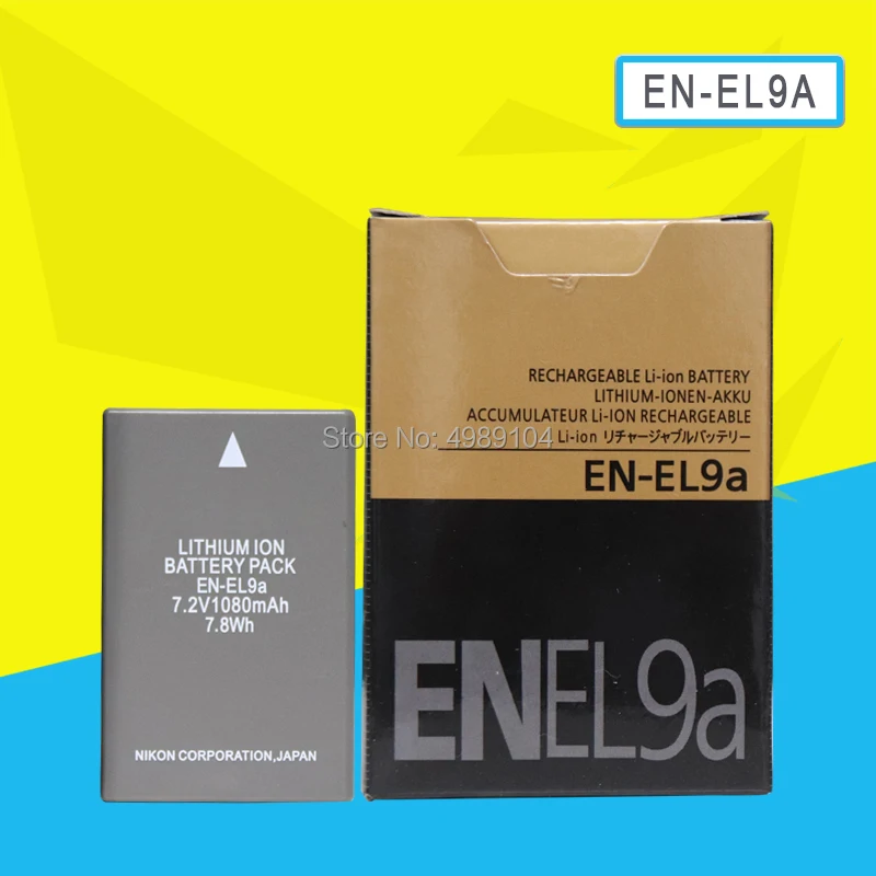 EN-EL9A Батарея RU EL9A ENEL9A EL9 EN-EL9 батареи для Nikon D60 D40 D40X D5000 D30