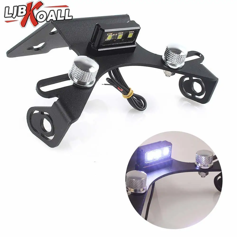 

Держатель номерного знака для Kawasaki NINJA 250 300 Z250 Z300 EX250 2013 2014 2015 2016 2017, кронштейн, светодиодный задний Tidy Fender Eliminator