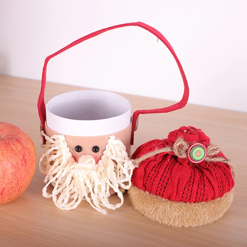 

Christmas Kids Gift Candy Bags Santa Claus Snowman Elk Storage Bag Xmas Decor