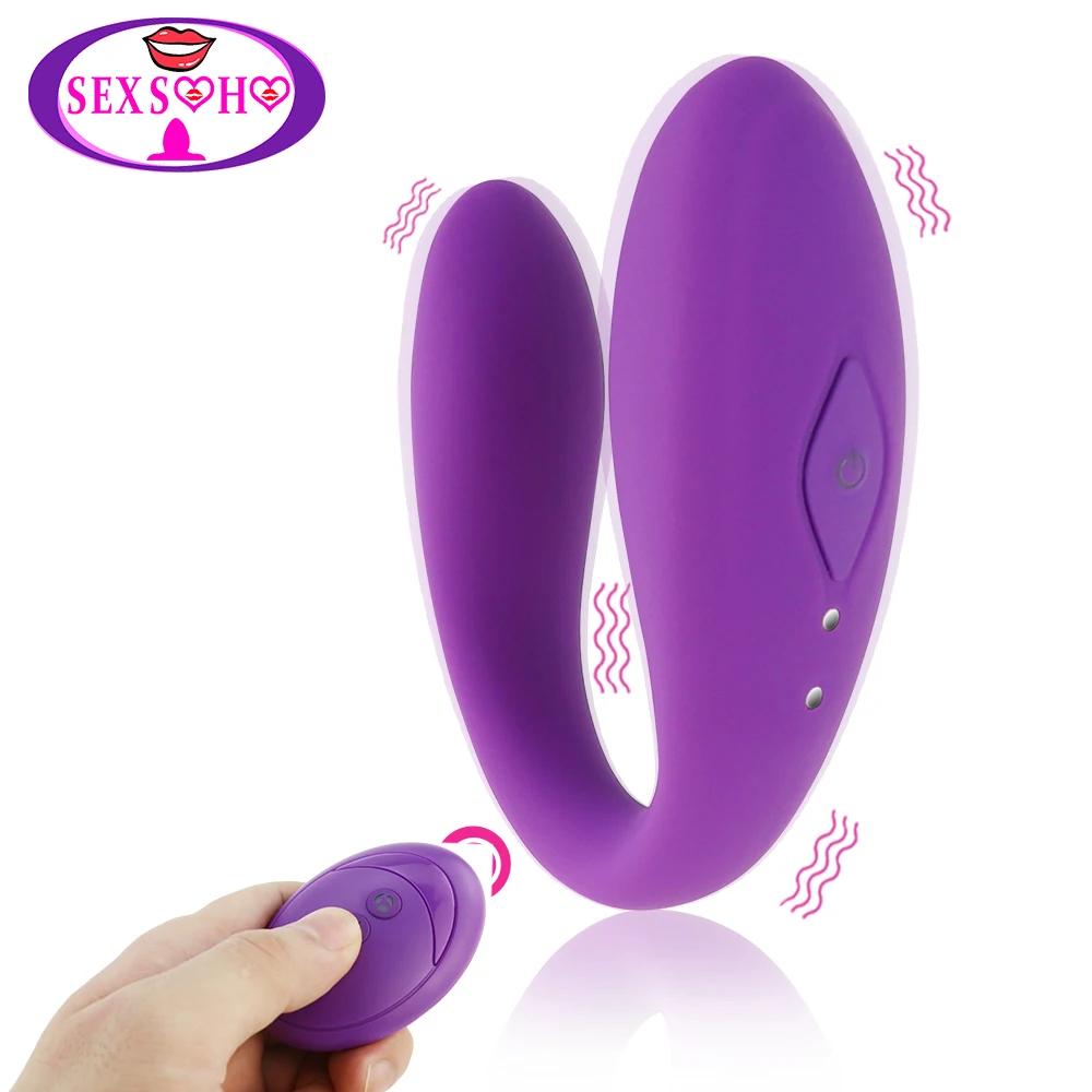 Беспроводной u-вибратор секс-игрушки для пар перезаряжаемый фаллоимитатор G Spot