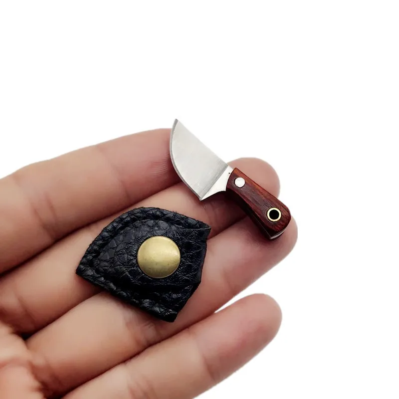 Kuchyňský nůž na klíče malý mini přenosný EDC pevná čepel - Ruční nářadí - Fotografie 3