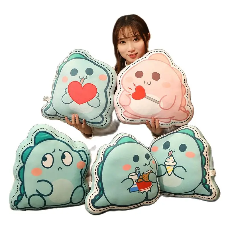 

38*36 см стильная футболка с изображением персонажей видеоигр с проектом "динозавр" подушки супер милая детская комната диван-кровать декор, в...