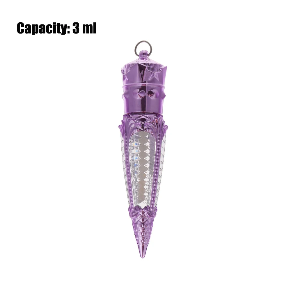 

1PC 3ml Purple Crown Plastic Lip Gloss Empty Tube Cosmetic Wand Lipgloss Packaging Container Gold Silver Empty Lip Tube New 2021