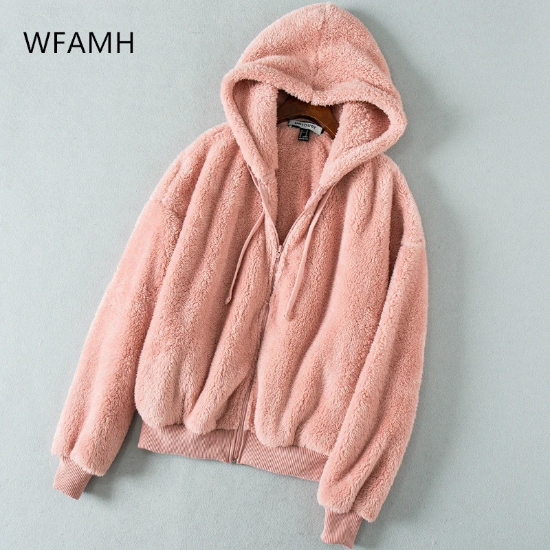 Новая зимняя Свободная куртка с капюшоном и длинным рукавом Корейская женская