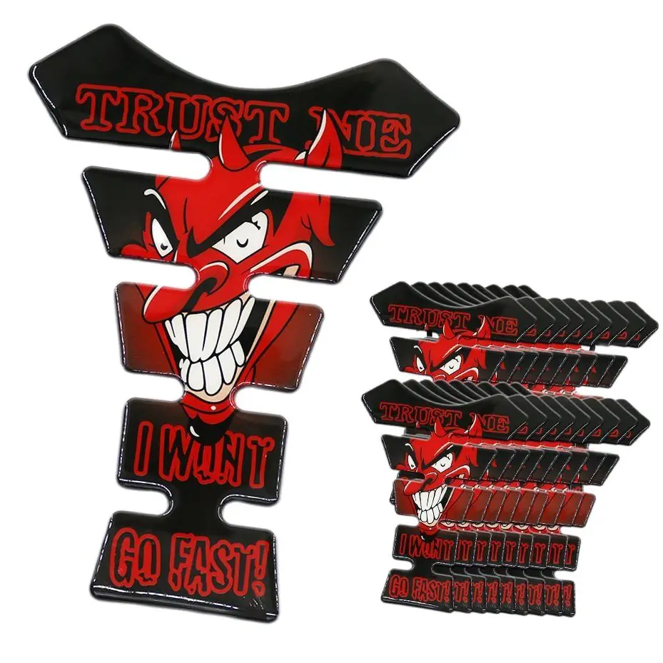 

Hot sale devil logo motorcycle tank pad motorcycle protector tank moto decals tank sticker tankpad stickers