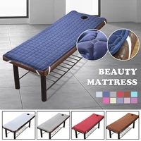 soft massage table bed sheet elastic spa treatment cover relaxation beauty salon mattress with face hole salon couch