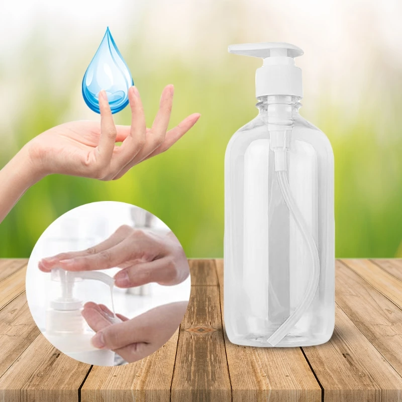 

3pcs 500MLPump Bottle Dispenser Empty Hand Sanitizer Lotion Shampoo Wash E65F