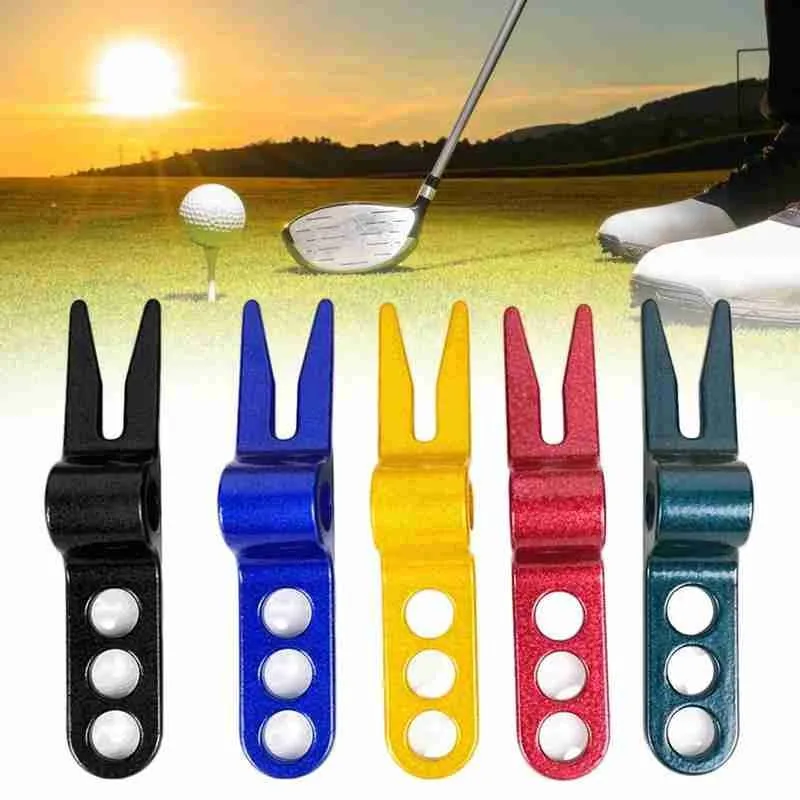 

Aluminum Alloy Golf Putting Green Fork Golf Repair Tool Pitch Groove Cleaner Fork Golf Training Aid Fork Golf Pitch Relief