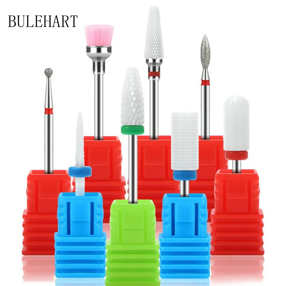 

Фреза для маникюра 8 шт. керамические фрезы для ногтей для электрической дрели инструмент для снятия гель-лака