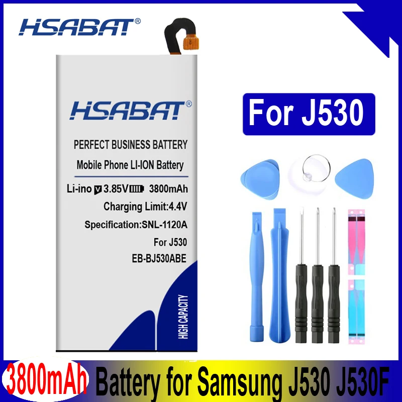 Аккумулятор HSABAT 3800 мАч для Samsung j530 J530F J530G 2017/для J5 Pro /J530F/DS J530K J530L J530S | Мобильные