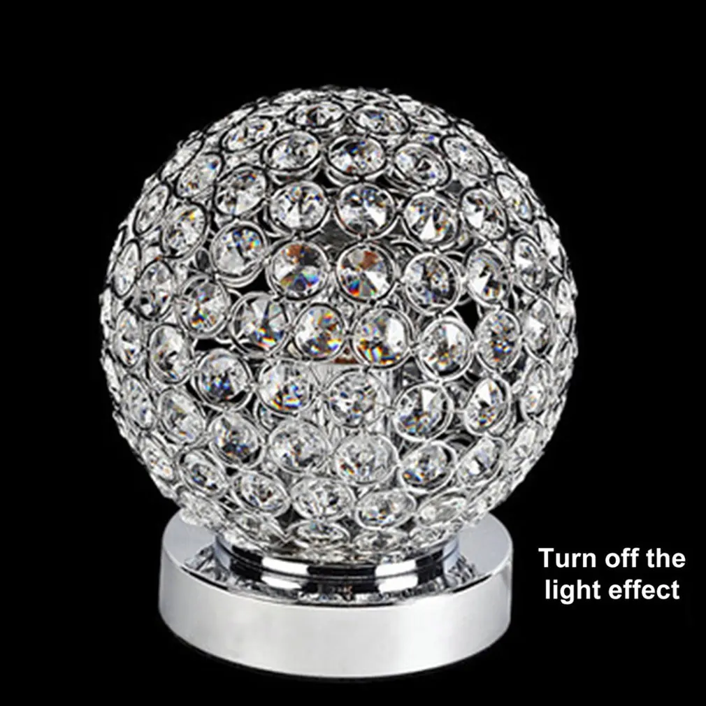 1 шт. роскошная хрустальная Настольная лампа для дома спальни гостиной