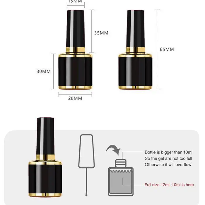 Женская мода блеск флуоресцентный ноготь лак для ногтей 10 мл водонепроницаемый