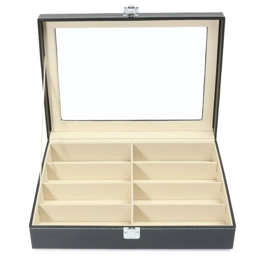 8 ячеек портативный органайзер для солнцезащитных очков коробка хранения