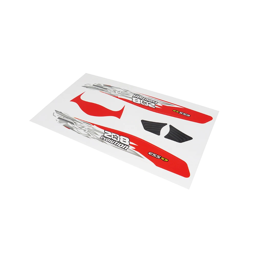 Flytec V008-15 водонепроницаемые фотообои Оригинальные наклейки для V008 RC Jet Boat красные