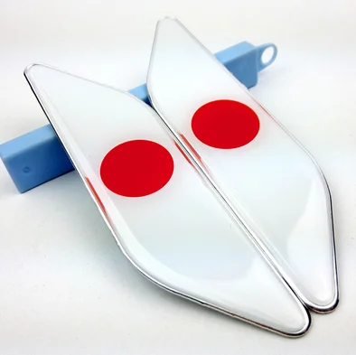 

Pair Japanl Flag Auto Car Fender Side Emblem Skirts Badge Decal Sticker accessories