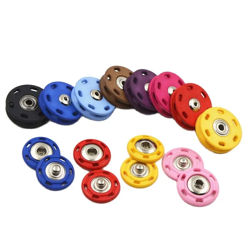 10pcs High Quality Invisible Snap Buttons Women's Fashion Nylon Buckle Six-hole Coat Button Fastener DIY Hand Sewing | Дом и сад