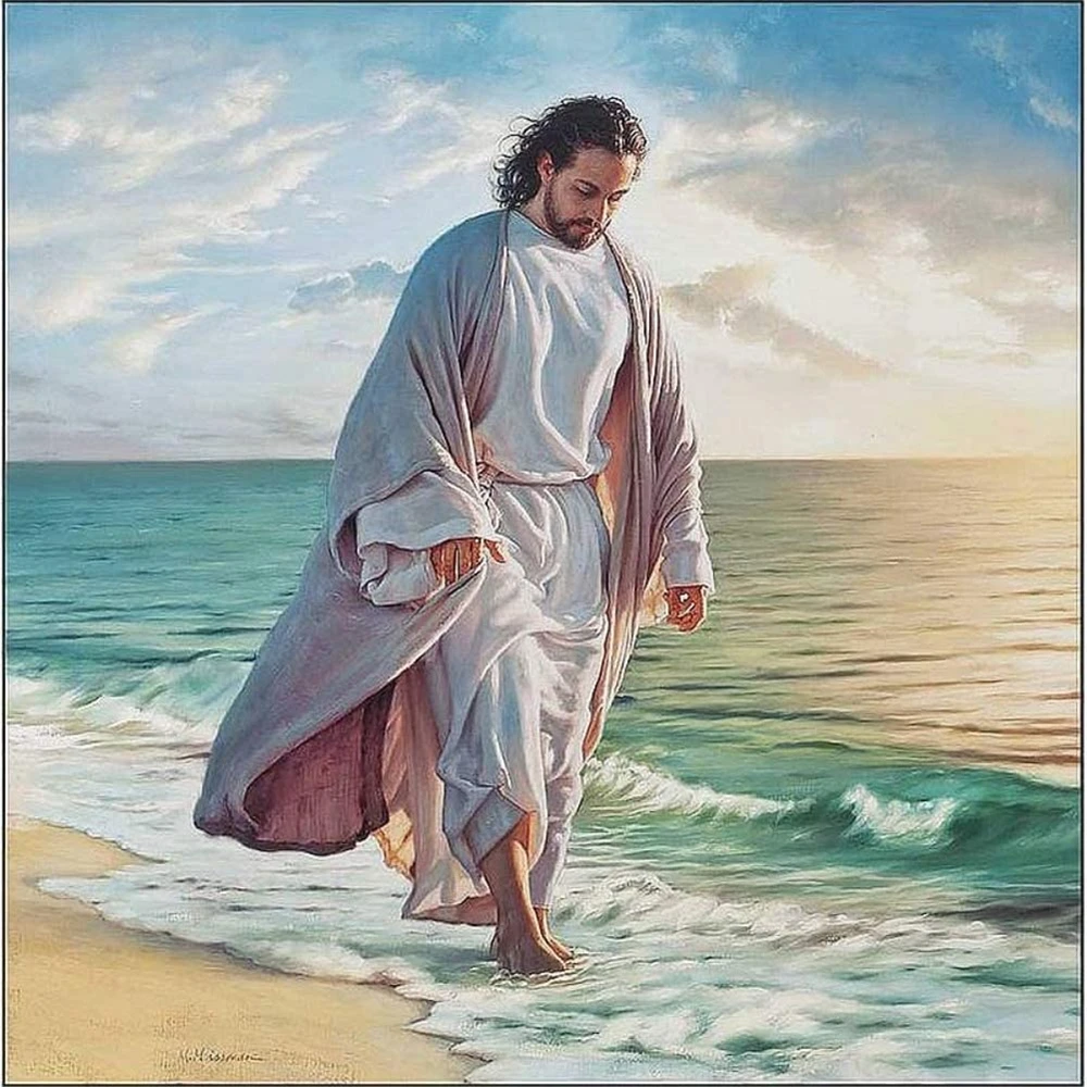 

Region Jesus Printed 11CT Cross-Stitch Patterns Embroidery DMC Threads Handiwork Hobby Painting Handicraft Design Needle