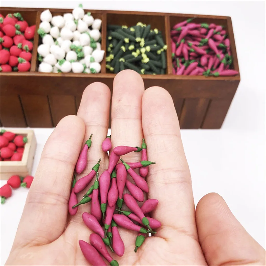 1:12 Кукольный домик миниатюрные овощные баклажаны кухня столовая модель игровые