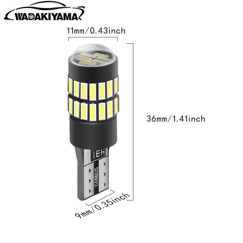 2шт светодиодный W5W T10 194 168 4014 36SMD фонарь для парковки авто Клинообразная лампа CANBUS