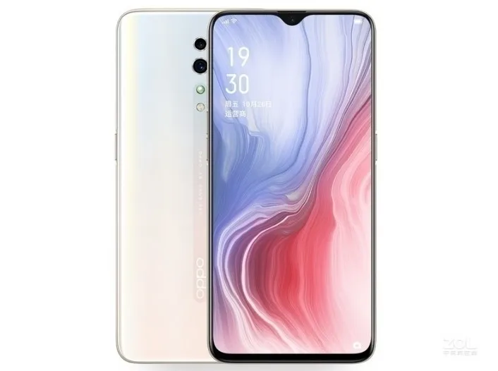 Белый Смартфон Oppo Reno Z Android 9,0 6," ips 2340X1080 6GB ram 256GB rom 48.0MP+ 32.0MP экран отпечатков пальцев - Цвет: Белый