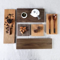 wooden tray tea tray dinner plate solid wood tea cup wooden plate wooden plate wooden plate wooden tableware small cup plate