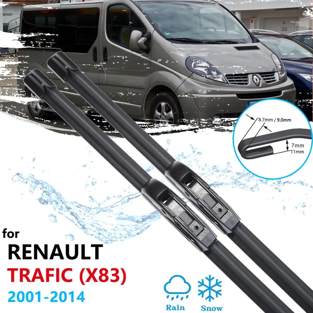Щетки стеклоочистителя автомобиля для Renault Trafic X83 2001 ~ 2014 передние