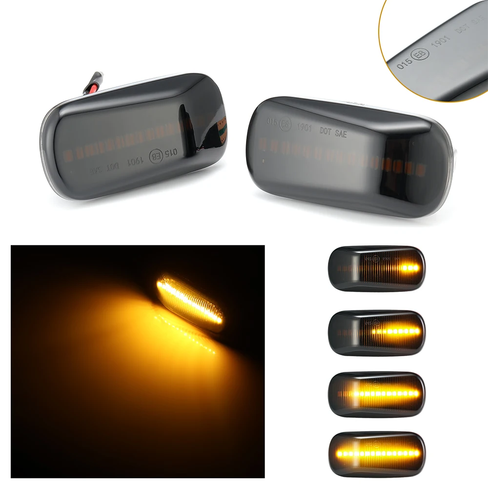 

Dynamic LED Side Marker Turn Signal Light For Honda CR-V 2000-2006 Civic a pair super bright amber fender LED side marker lights