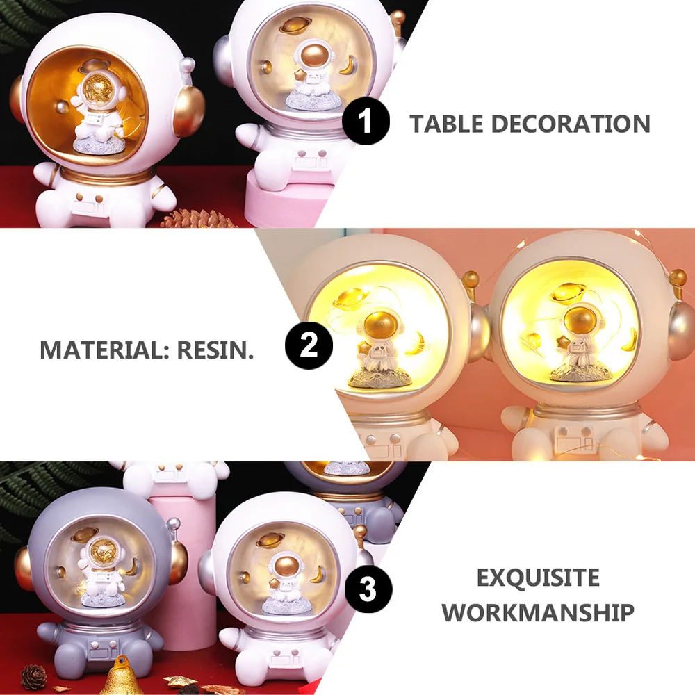 

1pc Creative Astronaut Desktop Ornament Decorative Resin Astronaut (White)