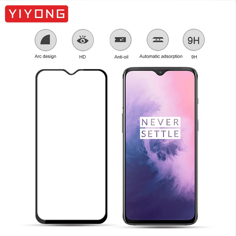 Закаленное стекло YIYONG 9D с полным покрытием для One Plus 8 7 6 6T 8T Nord 2 Защита экрана OnePlus