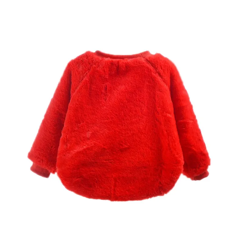 Русский бархатный свитер Одежда для новорожденных девочек милый
