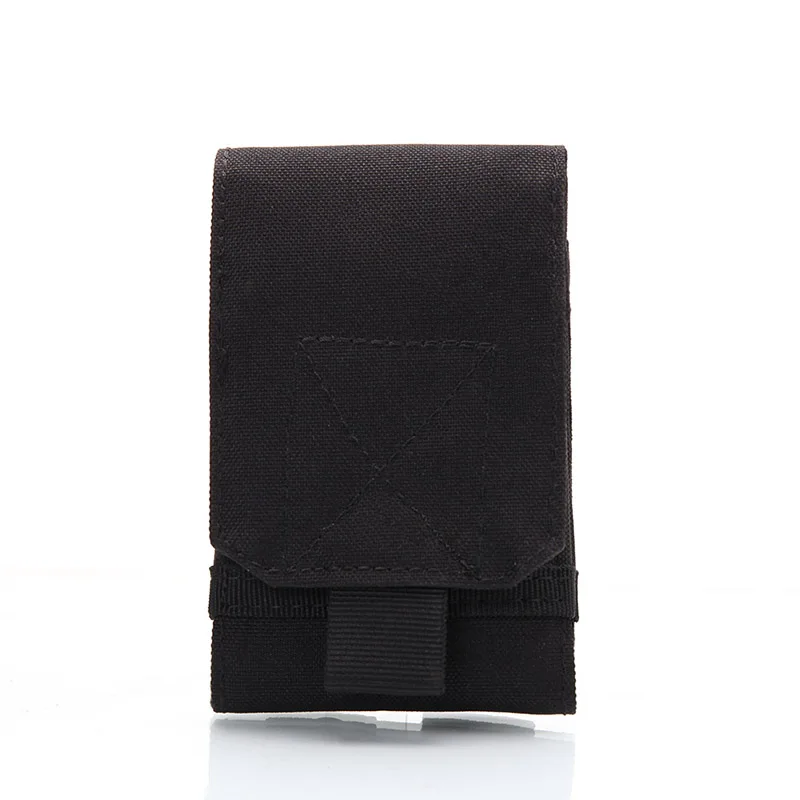 Black 5.5to6 inch AISPORT Открытый тактический Fondina MOLLE Армейский Камуфляж сумка крюк петля ремень Чехол кобура Мобильный открытый - Цвет: Black 5.5to6 inch