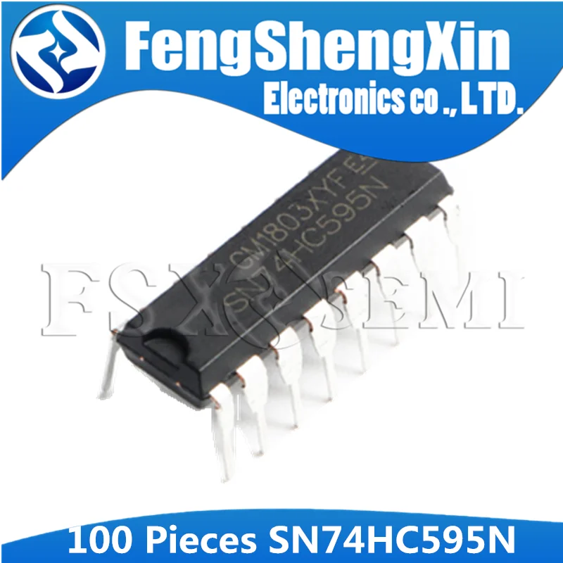 100 шт./лот 74HC595 SN74HC595N 74HC595N 8BIT регистры сдвига с 3 режимами вывода регистров DIP 16|shift