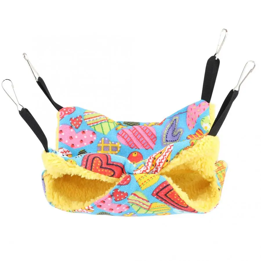 Маленький Домашний хомяк теплый зимний двойной гамак искусственный с крючками