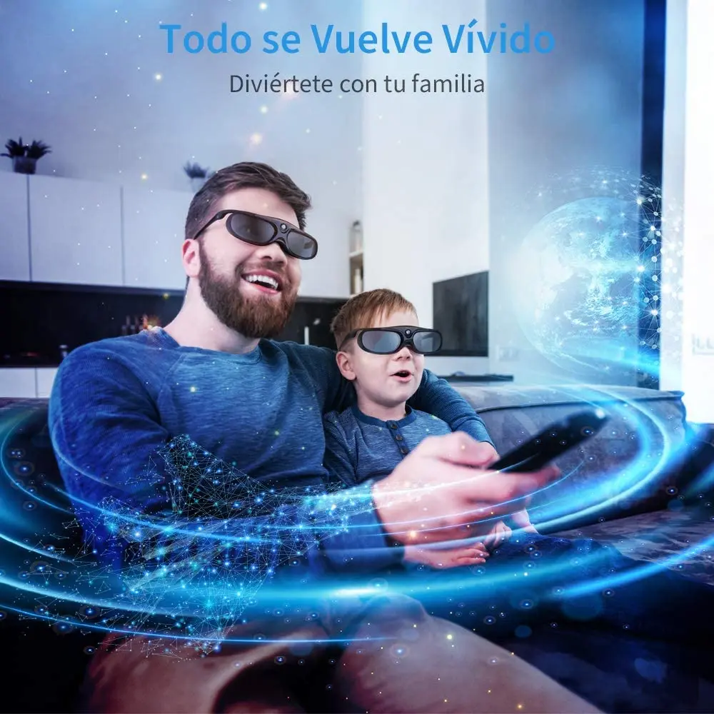 2 шт. 3d-очки с активным затвором 144 Гц для проекторов Xgimi Z4X/H1/Z5 Optoma Sharp LG Acer H5360 Go jmbenq |