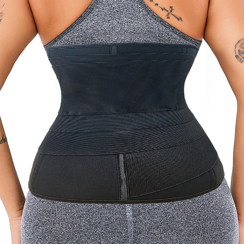 Waist Trainer Tummy Wrap Long Belt Slimming Bandage Women Body Shaper Belly Sheath Fitness Cincher Neoprene Fat Burning Shaper