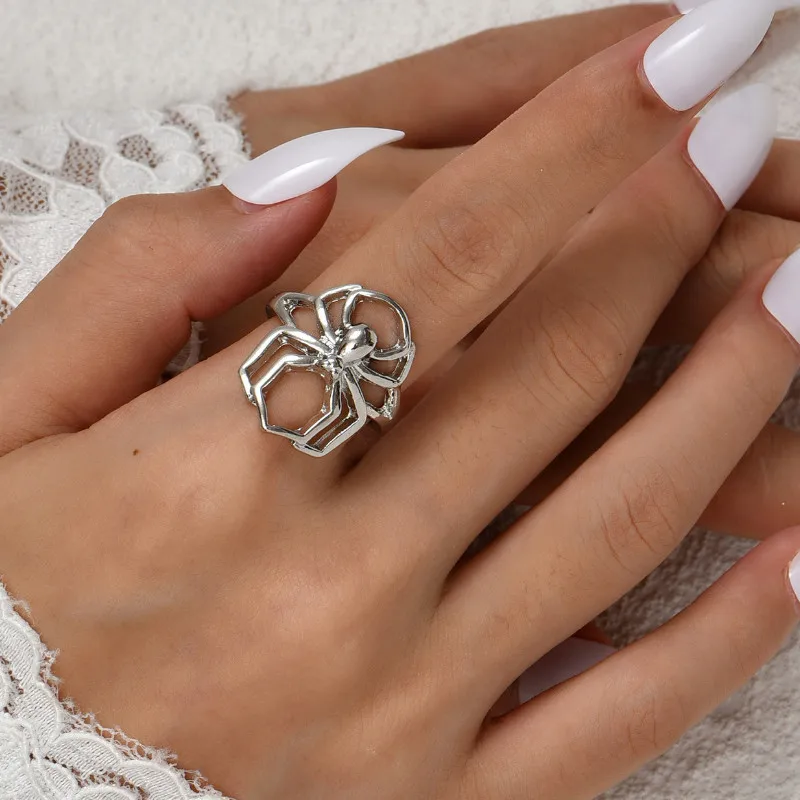 

Punk Jewelry Women Vintage Irregular Alloy Joint Ring 2021 Fashion Accessories