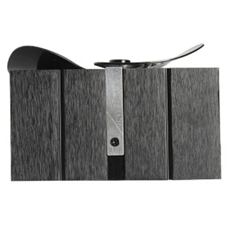 

Black Fireplace 4 Blade Heat Powered Stove Fan Log Wood Burner Eco Friendly Quiet Fan Home Efficient Heat Distribution
