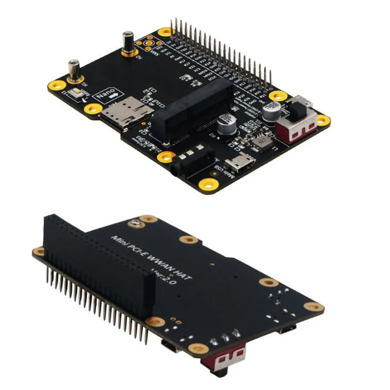 Сетевой адаптер 3G 4G LTE Base HAT Mini PCIE для Raspberry Asus Tinker Board Samsung ARTIK Rock64 Media | Компьютеры и