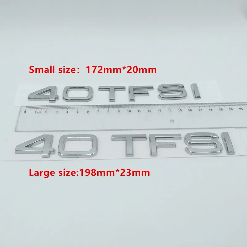 1pcs 3D ABS 30 35 40 45 50 55 TFSI car Letter Rear Tailgate trunk Decals Emblem badge sticker Decal Car styling auto Accessories - купить по